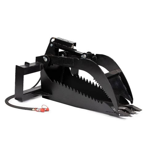 stump grapple bucket for skid steer|extreme duty grapple bucket.